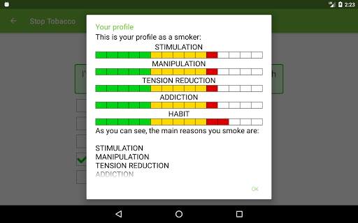 Stop Tobacco Mobile Trainer. Q screenshot 12