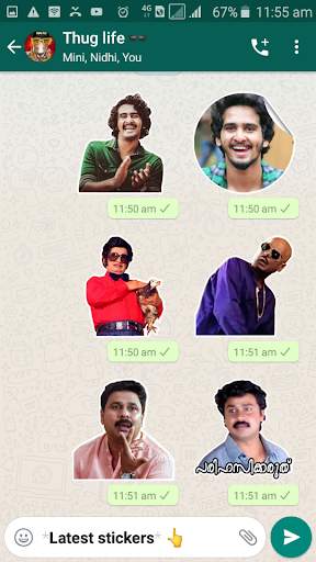 Malayalam Movie Actors Sticker Pack screenshot 1
