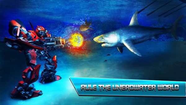 Robot Car Angry Shark Hunter screenshot 3