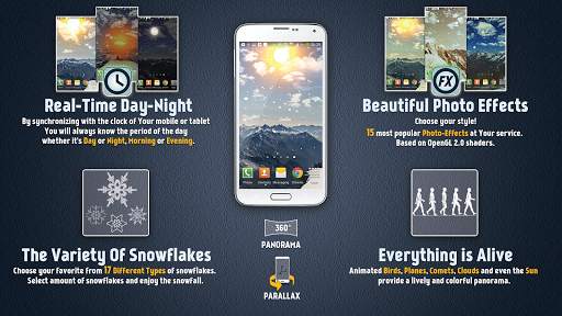 Winter Mountain Live Wallpaper screenshot 1