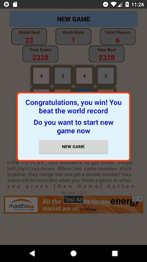 Game 2048 King screenshot 6