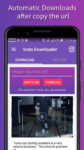 Automatic Video and Image Downloader for Instagram screenshot 2