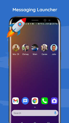 Messenger Lite - SMS Launcher screenshot 1