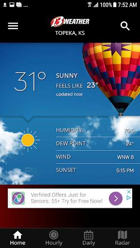 WIBW 13 Weather app screenshot 1