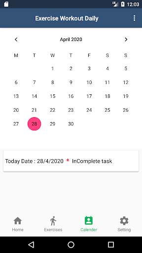 Excercise Workout Daily screenshot 4