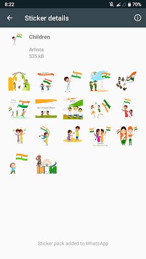 Artista WhatsApp Stickers - Republic Day India screenshot 6