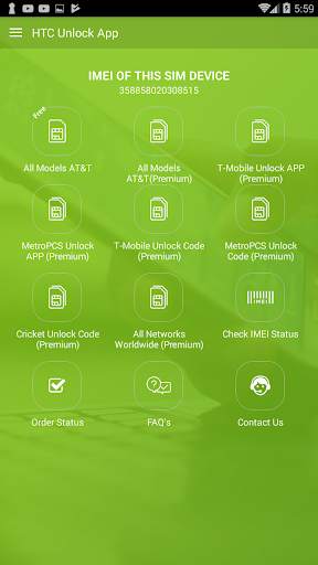 Free Mobile SIM Unlock for HTC on ATT Network screenshot 1