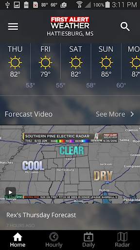 WDAM 7 First Alert Weather screenshot 2