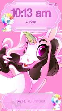 Cute Unicorn Lock Screen screenshot 1