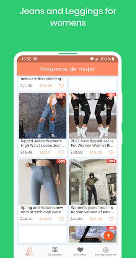Cheap women jeans online shopping app screenshot 2
