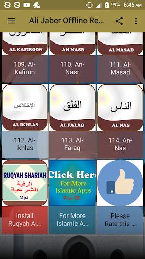 Ali Jaber Offline Quran Read & Listen screenshot 8