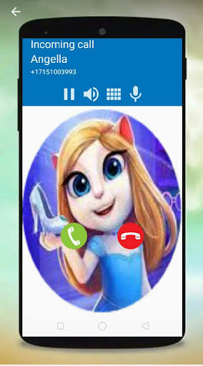 Cat Angela's funny call: Fake video call screenshot 1