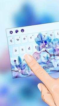 Orchid Floral Keyboard Theme screenshot 2
