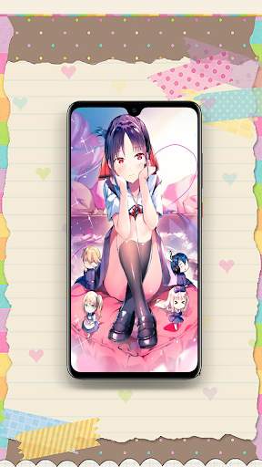 Cute  Anime Schoolgirl Live Wallpaper HD 4K screenshot 7