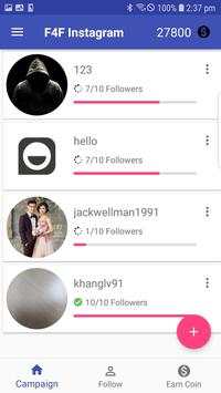 F4F - Follower for Social Network screenshot 2
