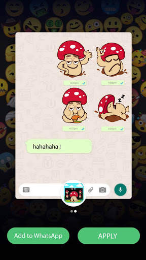 Funny Mushrooms Emoji Stickers screenshot 5