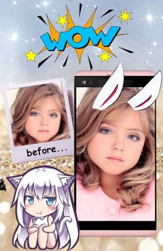 Bunny ears: rabbit face photo editor screenshot 3