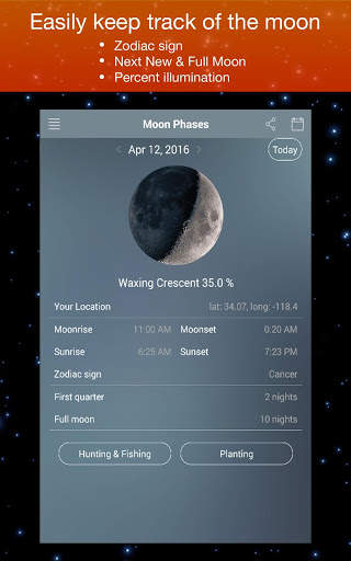 Moon Phase Calendar Zodiac screenshot 12