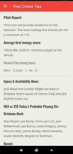 Fantasy Cricket - Dream11 Tips,News,IPLT20 & Teams screenshot 3