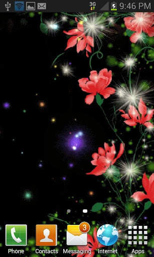 Red Flowers Magic LWP screenshot 2