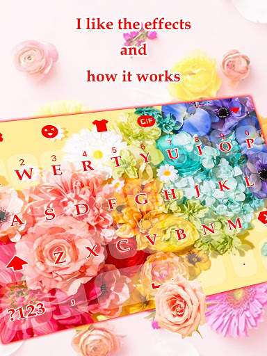 Color Flower Free Keyboard Theme screenshot 3