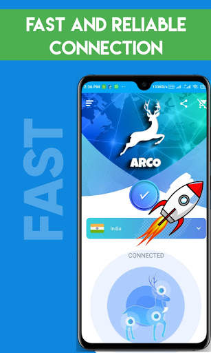 Arco Vpn - Free Unlimited Proxy Vpn screenshot 1