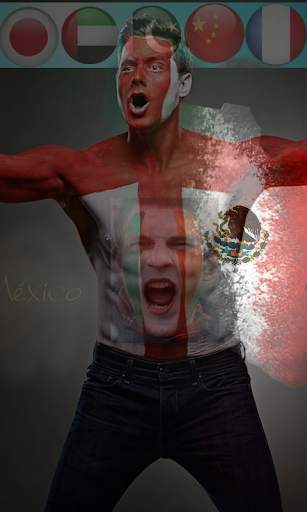 flag on face - photo editor 2018 3 تصوير الشاشة