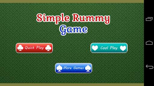 Simple Rummy Card Game screenshot 1