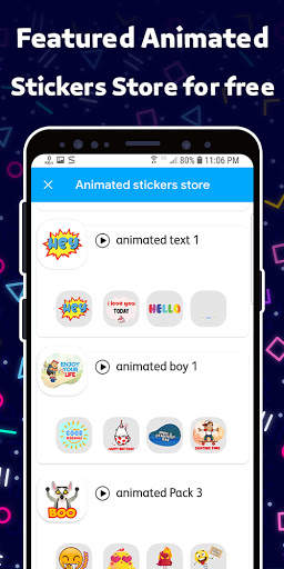Animated Sticker Maker Whats‏ screenshot 4