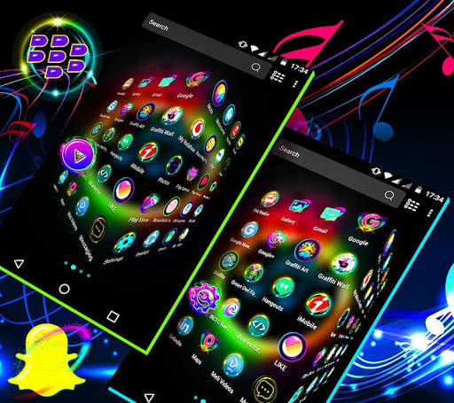Music Launcher Theme 6 تصوير الشاشة