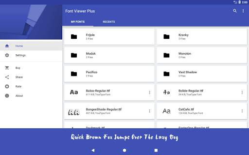 Font Viewer Plus 16 تصوير الشاشة