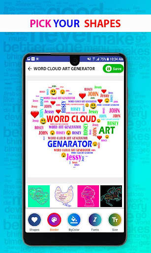 Word Cloud Art Generator screenshot 1