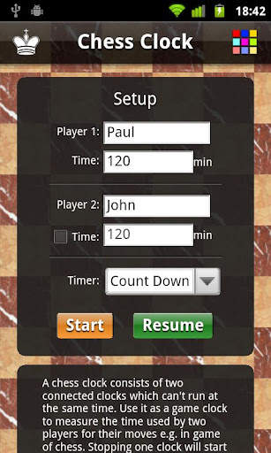 Chess Clock Lite screenshot 2