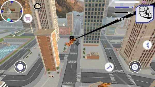 Miami Stickman Offroad Army Rope Hero Simulator screenshot 2