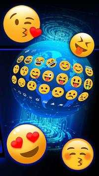 3D Neon Hologram Keyboard Theme screenshot 3