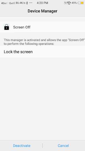 LockScreen : One Touch to screen off/on screenshot 2