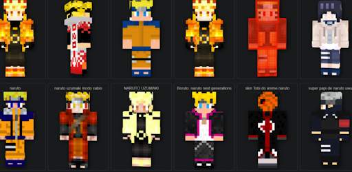 Skin naruto: for :minecraftpe | Addon Maps 2021 screenshot 2