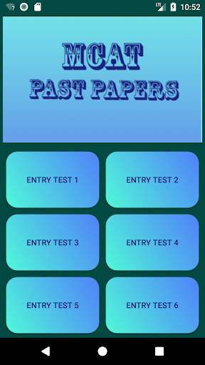 MCAT Past Papers 2 تصوير الشاشة