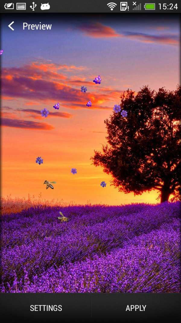 Lavender Live Wallpaper screenshot 2