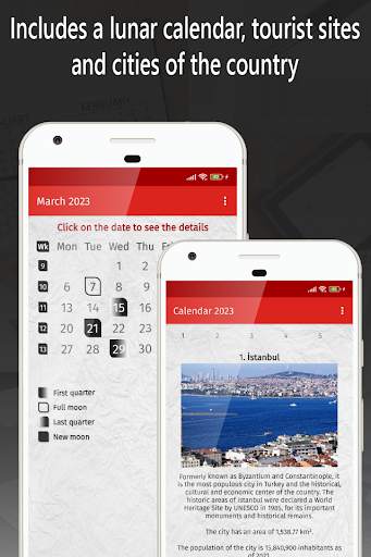 turkey calendar 2023 screenshot 4