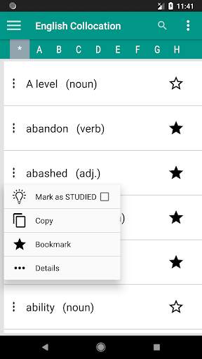 IELTS  Collocations - meaning and example screenshot 1
