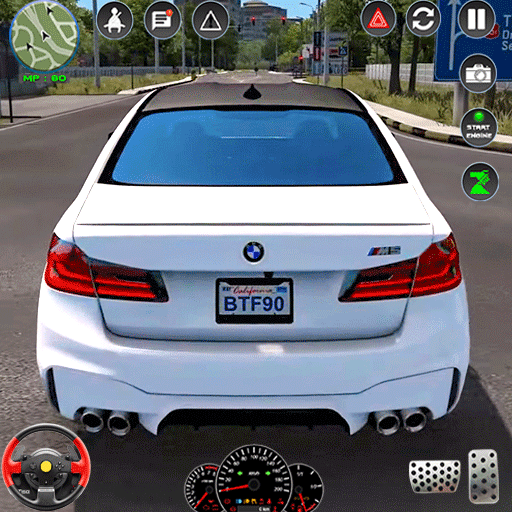 keret letak kenderaan pandu 3d icon