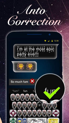 Shining Diamond keyboard theme screenshot 5