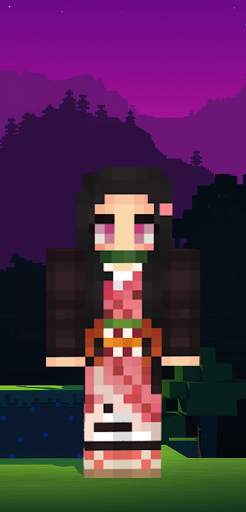 Demon Slayer Minecraft Skin screenshot 6