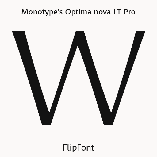 MT Optima nova® Pro Light Latin FlipFont icon