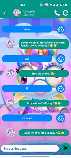 Unicorn Princess Fake Call screenshot 1