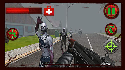 Zombie Defense: Dead Target 3D screenshot 2