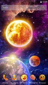 3D Galaxy Earth Moon Parallax Theme 7 تصوير الشاشة