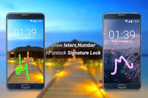 Signature Lock Screen скриншот 3