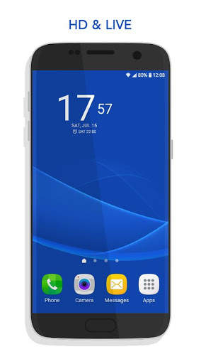 S8 Live Wallpaper Xperia Infinity Silk screenshot 1